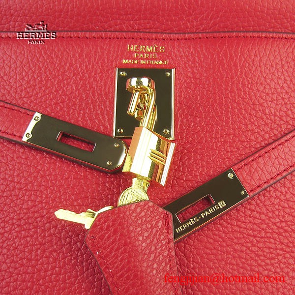 Hermes Kelly 32cm Togo Leather Bag Red 6108 Gold Hardware Hermes Kelly 32cm Togo Leather Bag Red 6108 Gold Hardware